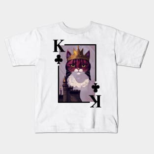 Cat King of Clubs Kids T-Shirt